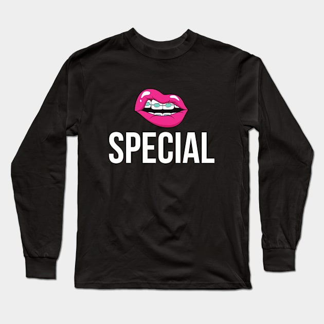 HOT PINK LIPS Long Sleeve T-Shirt by Popular_and_Newest